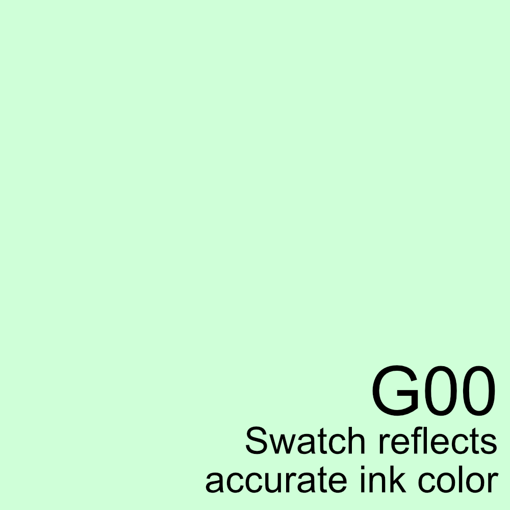 【タップミントページ】 G00 - Copic Sketch Marker Jade Green — Violeta Ink